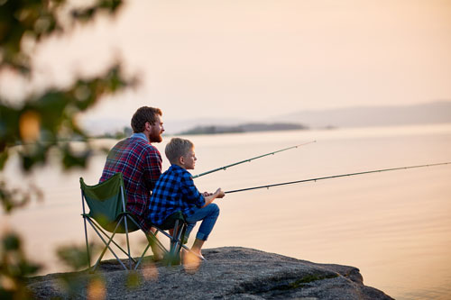 Responsive image Vater und Sohn angeln